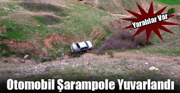 Otomobil Şarampole Yuvarlandı: 7 Yaralı