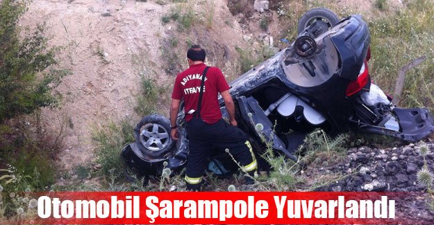 Adıyaman’da Otomobil Şarampole Yuvarlandı: 3 Yaralı