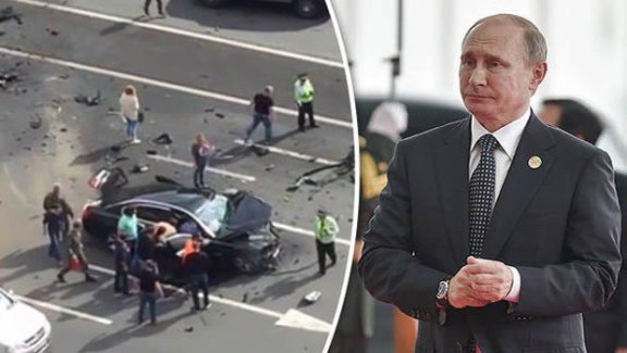 Putin’in makam otomobili parçalandı