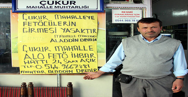 Gaziantepli Muhtar ‘FETÖ İhbar Hattı’ Açtı