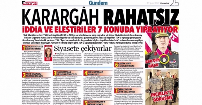 Hürriyet’in Karanlık Manşetine Soruşturma