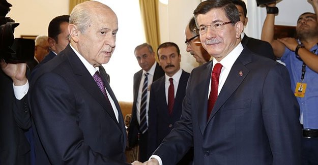Davutoğlu ve Bahçeli Görüşmesi Sona Erdi haberi