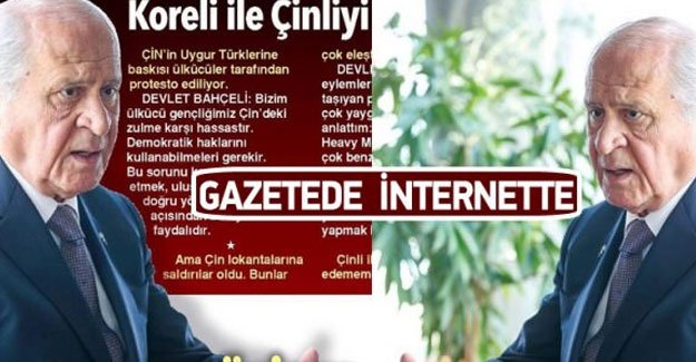 Hürriyet Tepki Çeken Bahçeli Fotoğrafını Kaldırdı haberi